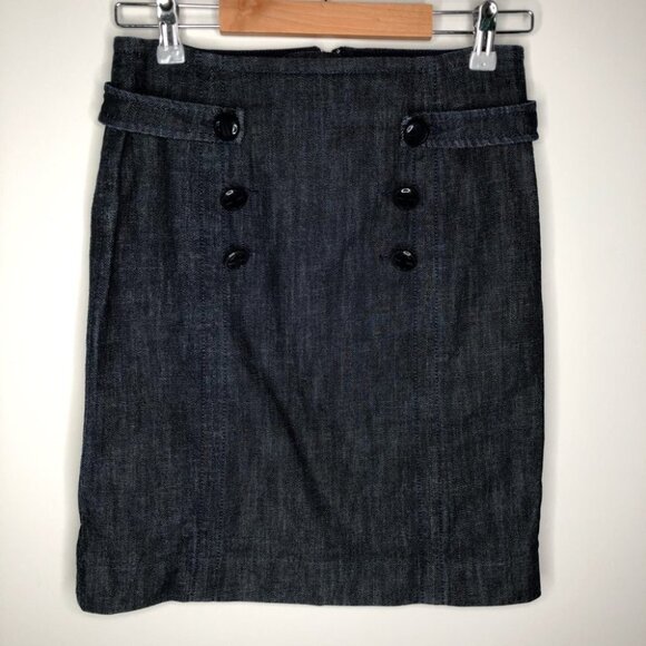 Lilly Pulitzer Dresses & Skirts - LILLY Pulitzer Denim Nautical Button‎  Front Skirt Size 0